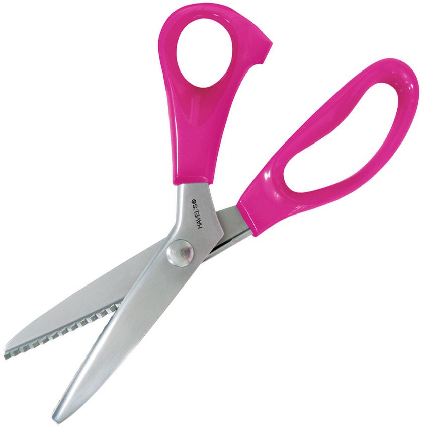 Havels 9" Pinking Shears Stainless Steel Pink ABS