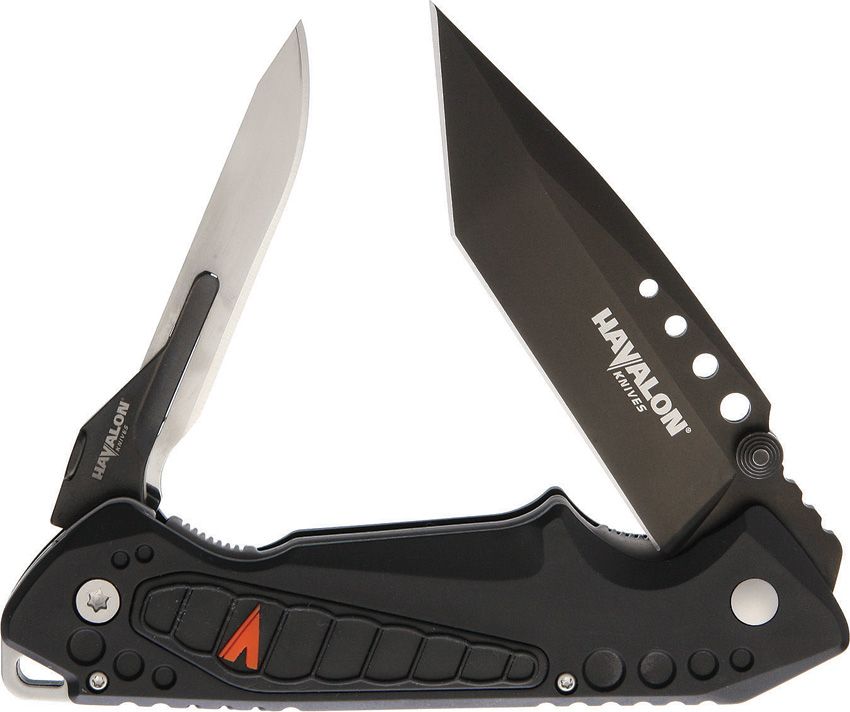 Havalon EXP Linerlock Folding Knife Black w/ 13 Blades & Case