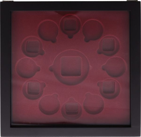 Miscellaneous Coin Display Cabinet - Glass Front Wood