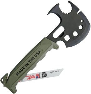 Off Grid Survival Axe 11.75" Multi-Tool Black Oxide Carbon Steel