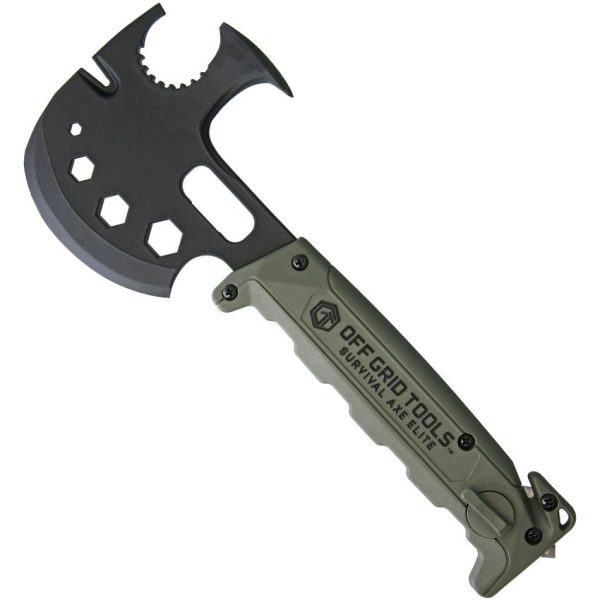 Off Grid Survival Axe 11.75" Multi-Tool Black Oxide Carbon Steel