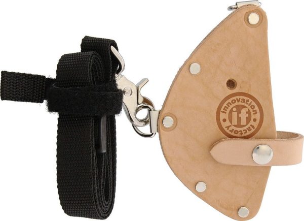 Off Grid Tools Custom Leather Sheath Brown Shoulder Strap
