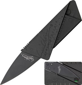 Cardsharp Credit Card Safety Knife - Black Stainless Blade