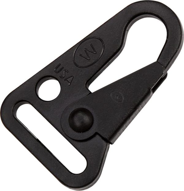 ITW23B.jpg ITW CLASH Black Snap Hook - 1 inch Webbing