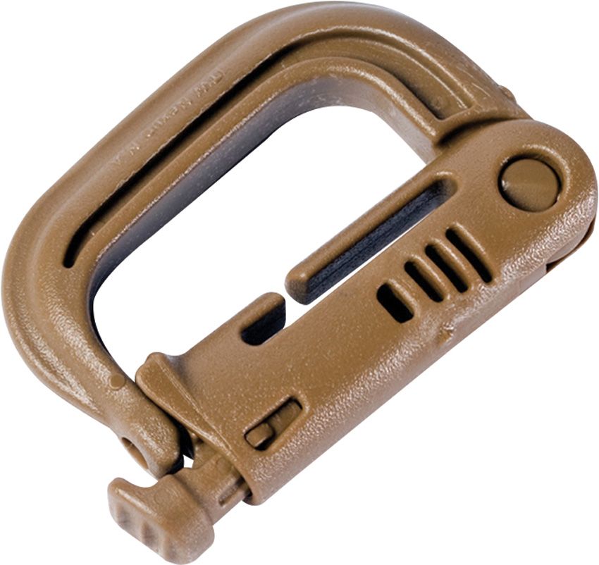 ITW41CB.jpg ITW GrimLOC Coyote Brown Tactical Carabiner Clip