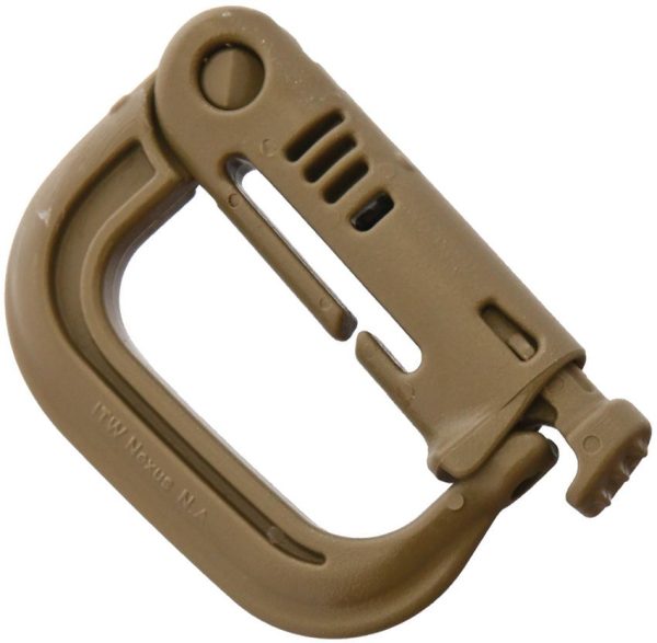 ITW41T.jpg ITW GrimLOC Tan - Tactical Polymer Carabiner