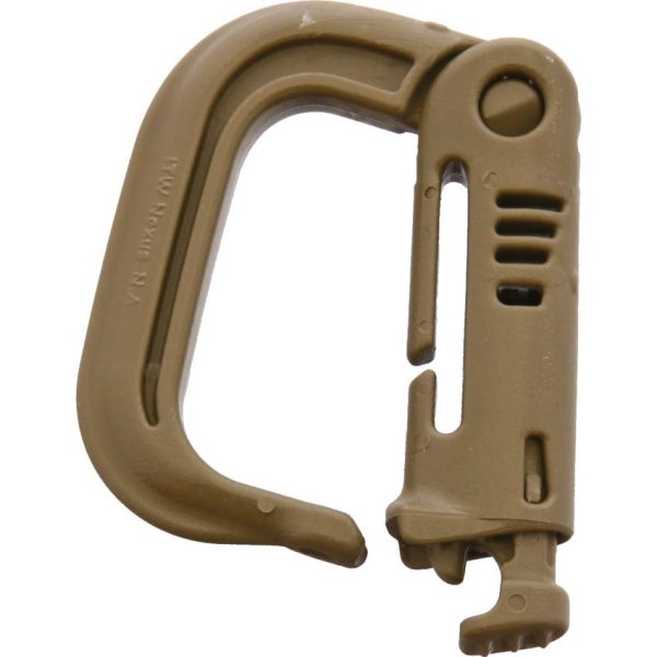 ITW41T_add_01.jpg ITW GrimLOC Tan - Tactical Polymer Carabiner