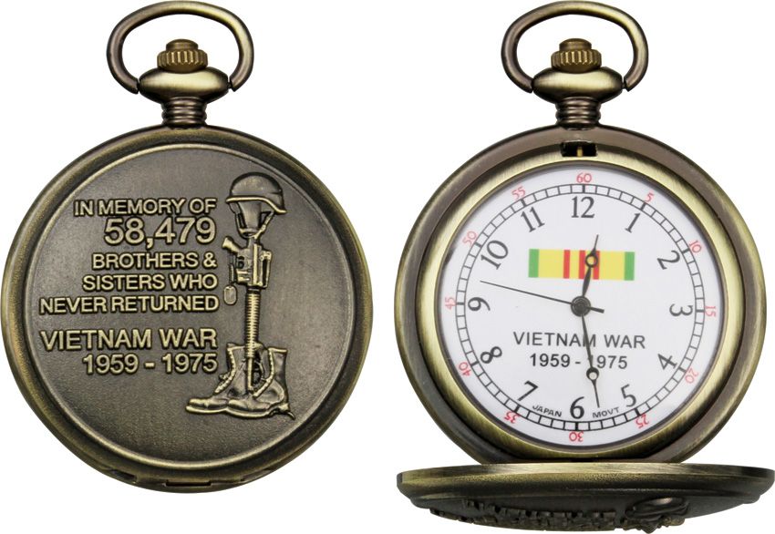Infinity Vietnam Pocket Watch with Antique Gold Chain