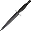 IXL Black Commando Dagger Fixed Blade 6.75" Stainless Steel
