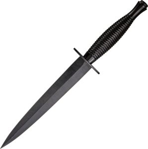 IXL Black Commando Dagger Fixed Blade 6.75" Stainless Steel