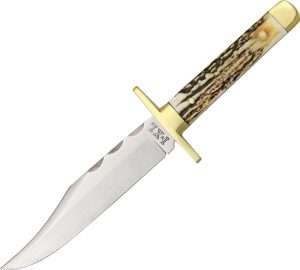 IXL Wostenholm Bowie 6" Carbon Steel Fixed Blade Stag Handle