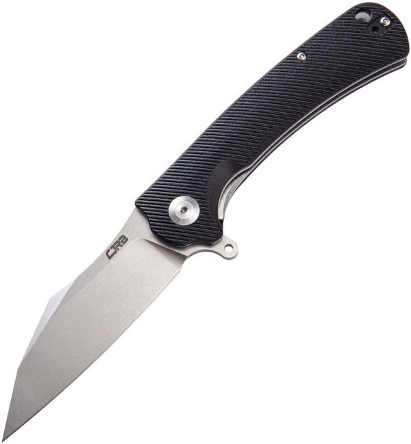 CJRB Talla Linerlock D2 Steel Folding Knife Black G10