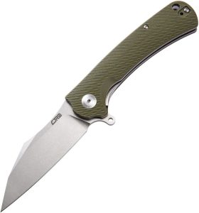 CJRB Talla Linerlock Green G10 D2 Folding Knife 3.5" Blade