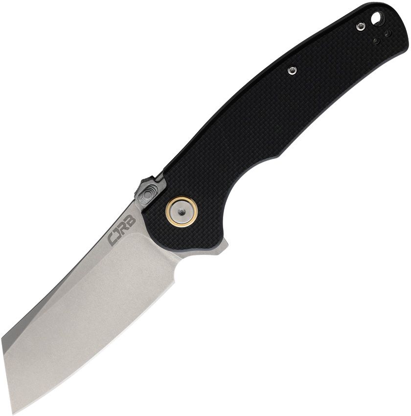 CJRB Crag Folding Knife 3.75" D2 Black G10 Linerlock