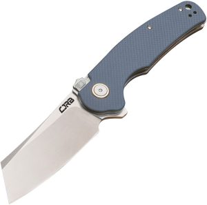 CJRB Crag Linerlock Folding Knife Blue-Gray G10 3.75" Blade
