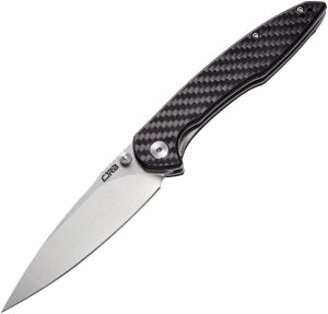 CJRB Centros Linerlock Folding Knife D2 Carbon Fiber