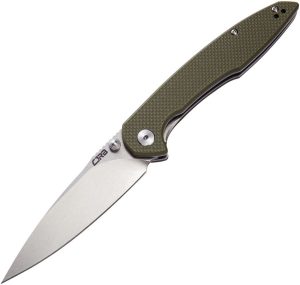 CJRB Centros Linerlock Folding Knife Green G10 D2 Steel