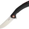 CJRB Gobi Linerlock Black D2 Folding Knife 3.5" Blade G10