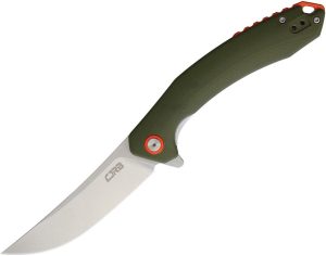 CJRB Gobi Linerlock Folding Knife Green G10 D2 Steel