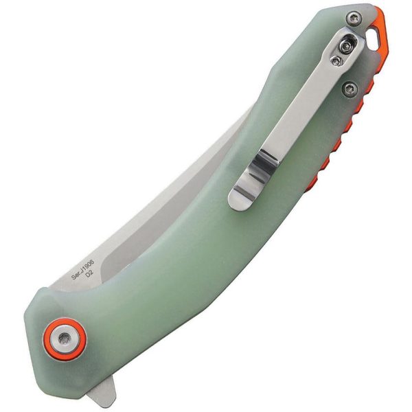 CJRB Gobi Linerlock Jade G10 3.5" D2 Folding Knife