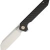 CJRB Rampart Linerlock Folding Knife D2 Carbon Fiber