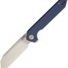 CJRB Rampart Gray Folding Knife D2 Stonewash Blue-Gray G10