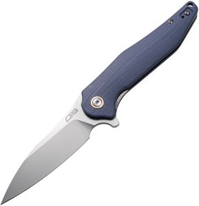 CJRB Agave Linerlock Folding Knife D2 Blue Gray G10