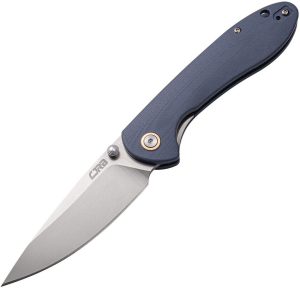 CJRB Feldspar Linerlock Folding Knife D2 Blue-Gray G10