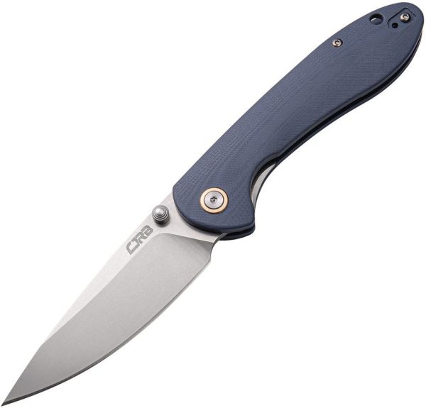 CJRB Feldspar Linerlock Folding Knife D2 Blue-Gray G10