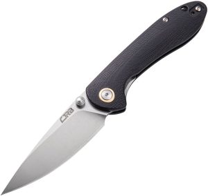 CJRB Small Feldspar Linerlock Black D2 Folding Knife