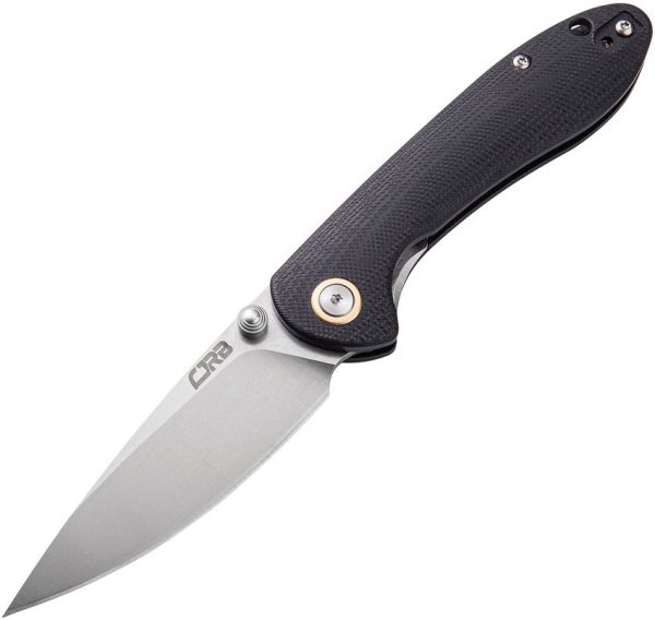 CJRB Small Feldspar Linerlock Black D2 Folding Knife