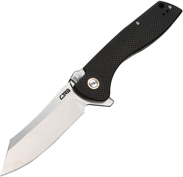 CJRB Kicker Recoil Lock Black Folding Knife D2 Steel