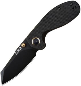 CJRB Maileah Linerlock Black Folding Knife AR-RPM9 Steel