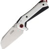 CJRB Tigris Linerlock Folding Knife AR-RPM9 White G10
