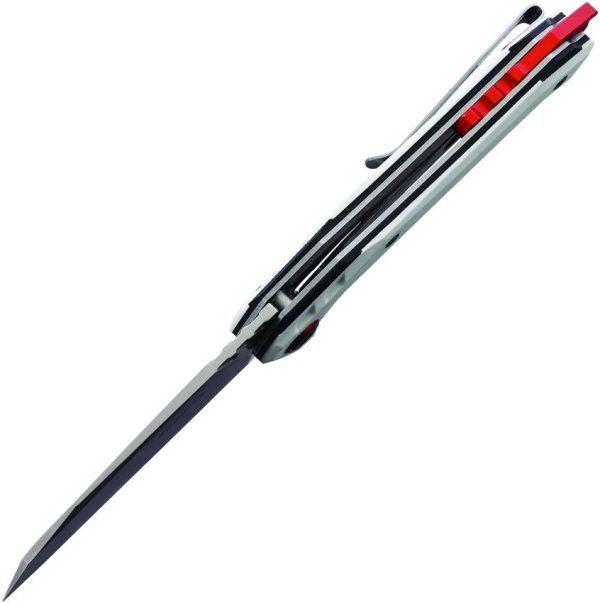 CJRB Tigris Linerlock Folding Knife AR-RPM9 White G10