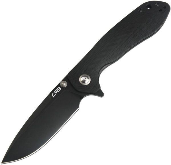 CJRB Scoria Linerlock Black Folding Knife AR-RPM9 Blade