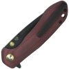 CJRB Scoria Linerlock Folding Knife Red Micarta AR-RPM9