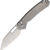CJRB Pyrite Button Lock Folding Knife Titanium AR-RPM9 Stonewash