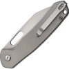 CJRB Pyrite Button Lock Folding Knife Titanium AR-RPM9 Stonewash