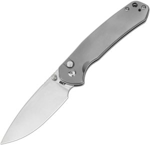 CJRB Pyrite Button Lock Titanium Folding Knife AR-RPM9 Blade