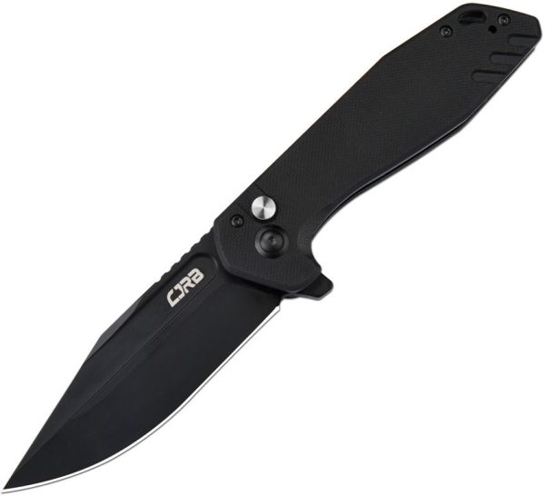 CJRB Riff Button Lock Folding Knife Black G10 AR-RPM9