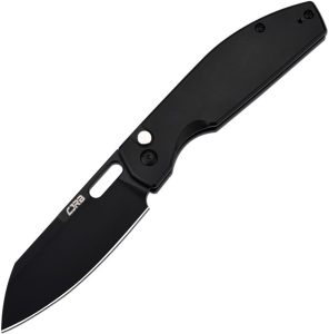 CJRB Ekko Button Lock Folding Knife Black AR-RPM9 Blade