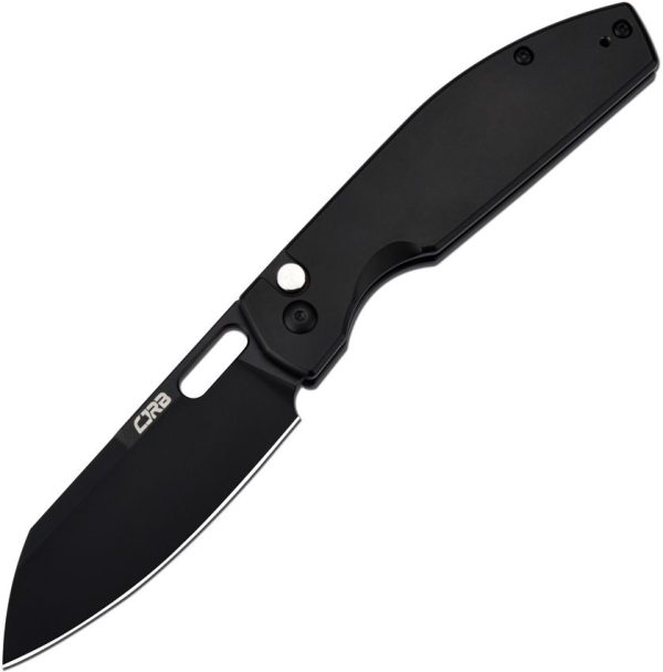 CJRB Ekko Button Lock Folding Knife Black AR-RPM9 Blade