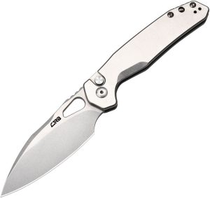 CJRB Frack Button Lock Gray AR-RPM9 Folding Knife