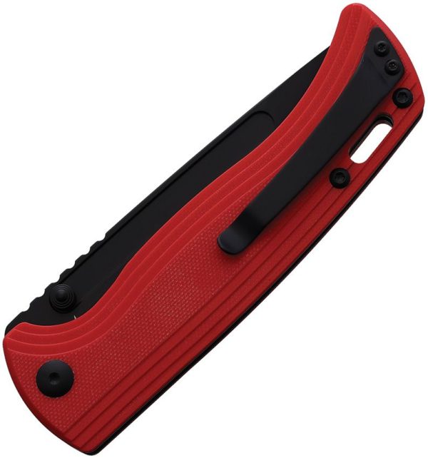 CJRB Resource Linerlock Red G10 Folding Knife 4" Blade