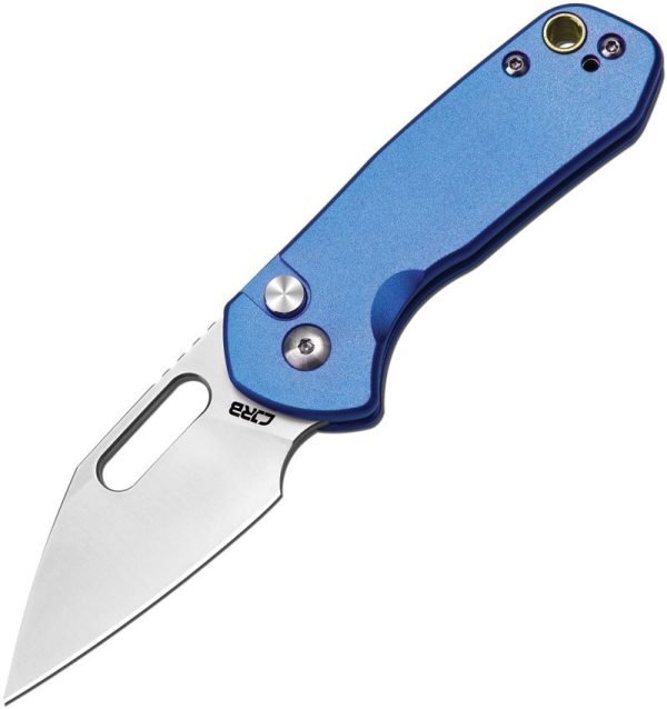 CJRB Mini Pyrite Blue Folding Knife AR-RPM9 Wharncliffe Blade