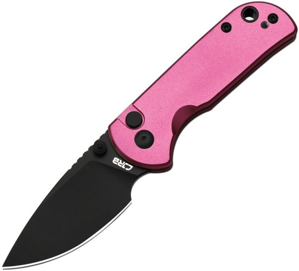 CJRB Mica Button Lock Pink Folding Knife AR-RPM9 Stainless