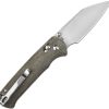 CJRB Hectare Folding Knife OD Green Micarta AR-SFII Steel