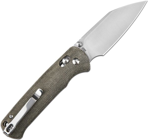 CJRB Hectare Folding Knife OD Green Micarta AR-SFII Steel