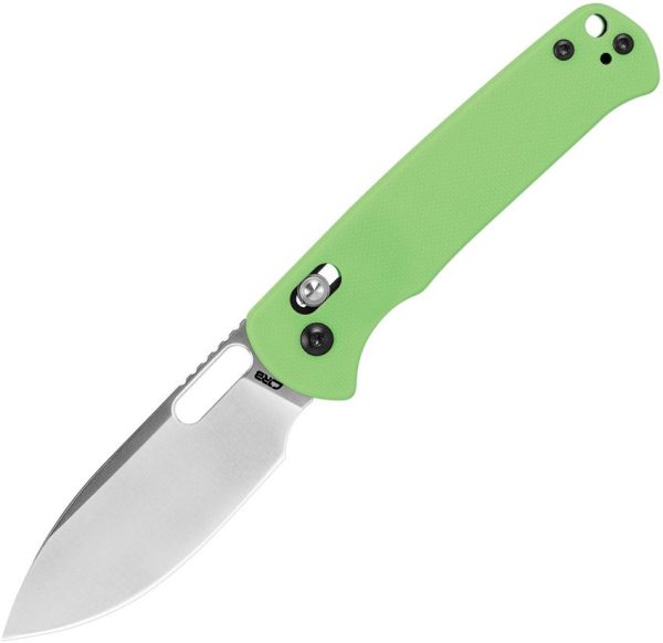 CJRB Hectare Crossbar Lock Green Folding Knife AR-RPM9